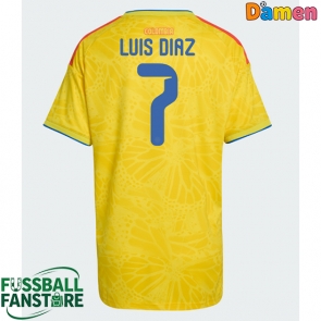 Kolumbien Luis Diaz #7 Replik Heimtrikot Damen WM 2026 Kurzarm